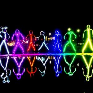 Glowing Stickman Costume